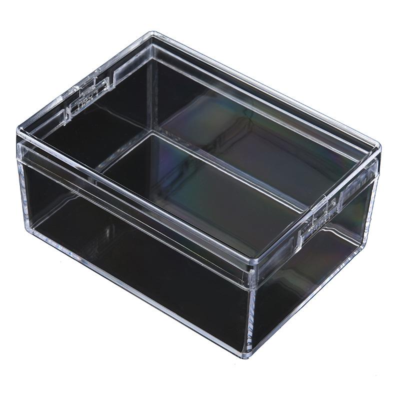Transparent Metal Lock Box for Two Decks of Playing Cards, 98x72x46
