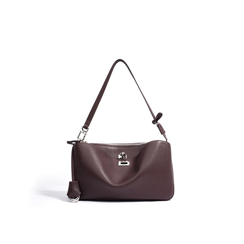 Women's bag, baguette armpit bag, women's new women's portable leather large-capacity girls' premium shoulder bag