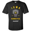 Iowa Hawkeyes Basketball Net T-Shirt - Black