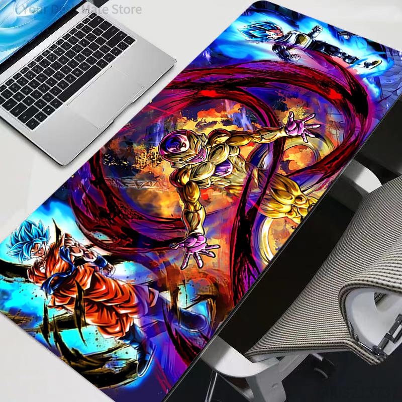 DBZ Dragon Ball Z Gaming Keyboard Rug Laptop Game Player Gif Anime Mouse Pad Black Mouse Pads Desk Mat PC Gamer Carpet Mousepad