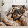 VIKAMA Chihuahua Puppy Flannel Blanket Modern Style Soft Comfort Office Air-Conditioned Blanket Four-Season Use Pet Lover Gift