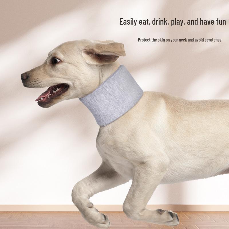 Adjustable Comfortable Pet Recovery Collar: Post-Op Protective Anti-Lick Neck Cover for Dogs