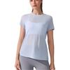 T-shirt da Yoga da Donna Traspirante con Schiena Vuota - Manica Corta Leggera per Danza, Fitness e Corsa