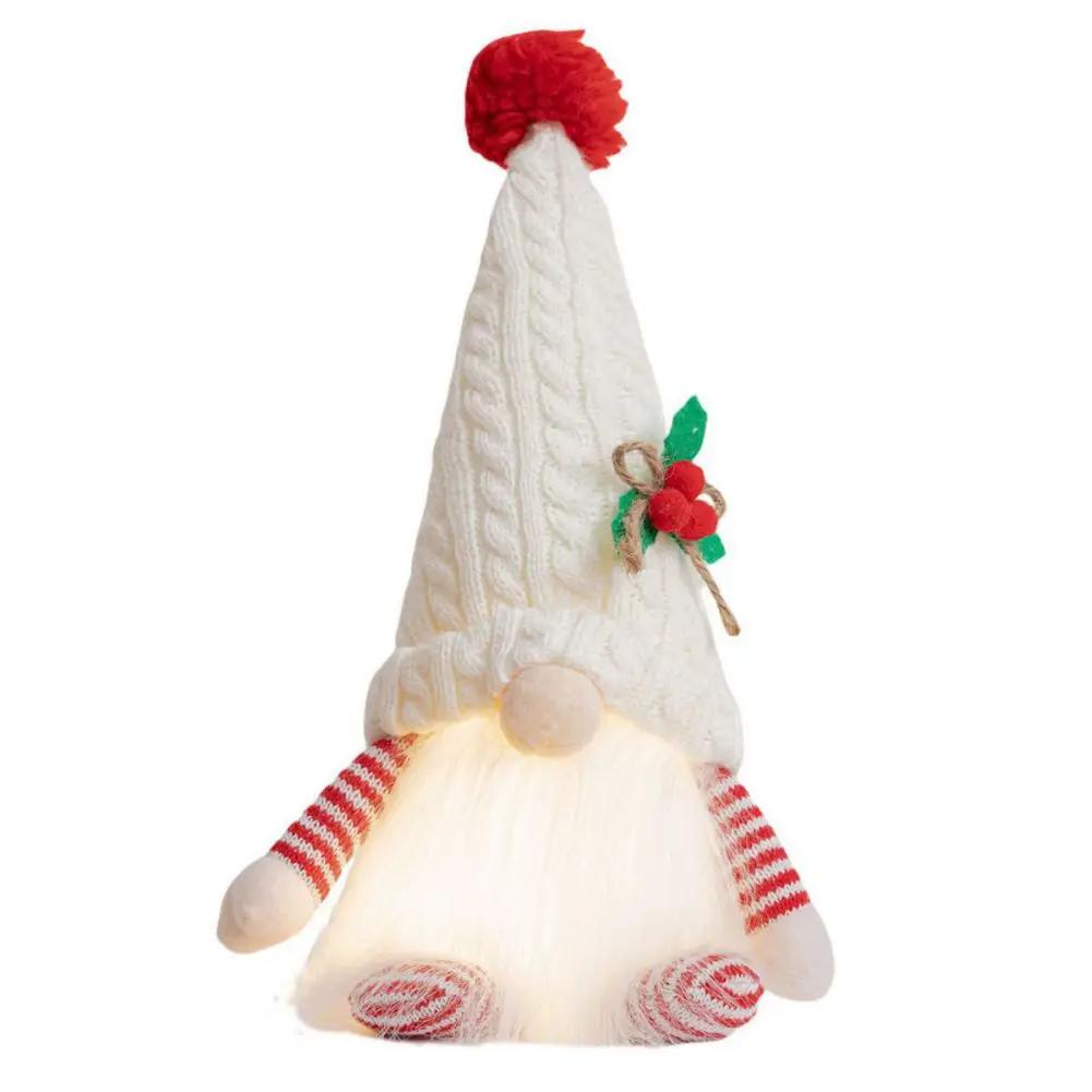 Weihnachtsdekorationen LED Wichtel Gesichtslos Puppe Nachtlicht für Zuhause Feiertag 2025 Weihnachtsornament Geschenk Navidad Neujahr 2025