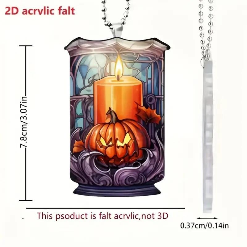 Style Cartoon Whimsical Acrylic Halloween Car Pendant For Festive Decor Car