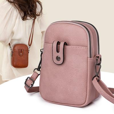 Small Bag Women's New Urban Simple Satchel Vertical Zipper Buckle Mini Shoulder Messenger Bag