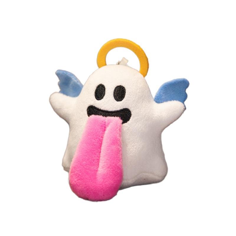 Plush Toy Cute Angel Ghost Tomato Money Bag Devil Pendant Cartoon Outfit Decoration Doll Hanging Decoration Keychain