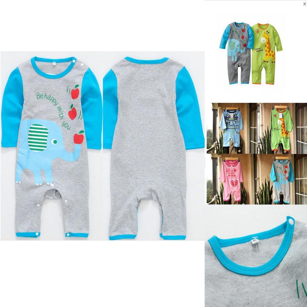 Adorable 2018 Infant Baby Girl Boys Cartoon Romper Jumpsuit Bodysuit Outfit 0-18m