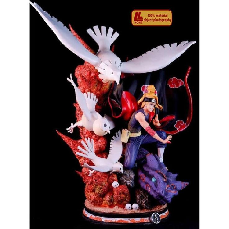 Anime Ninja Shippuden Akatsuki Deidara Fight GK Big PVC Figure Statue Toy Gift