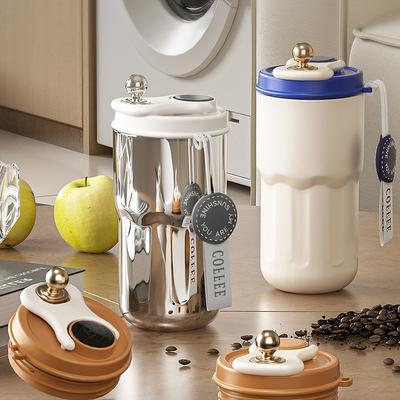 420 ml Smart Kaffeetasse Thermo 316 Edelstahl Doppelgetränk Isolierte Wasserflasche Temperaturanzeige Tragbarer Becher Teetasse