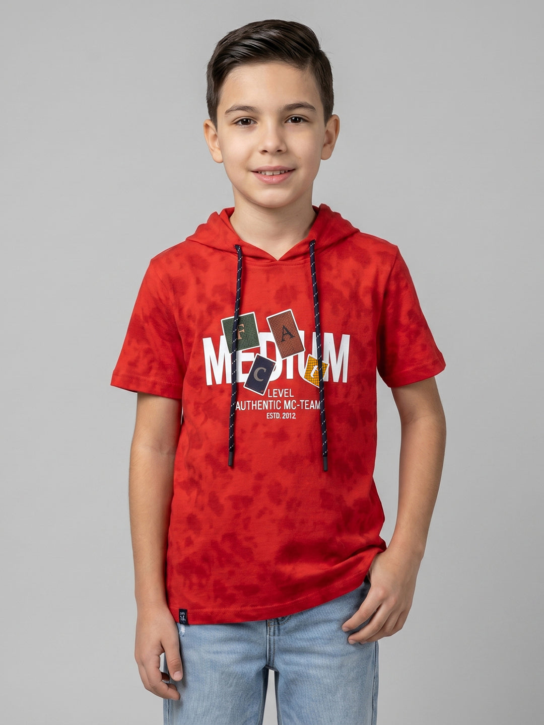 Monte Carlo Boy Regular Fit Red Tshirt 4-5 Years красный