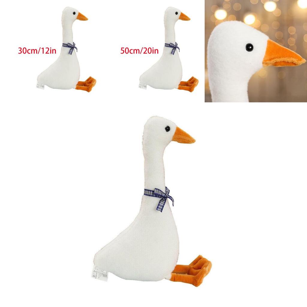 White Goose Pillow Plush Toy Adorable Sleeping Pillow Soft And Cuddly Stuffed Doll For Kids