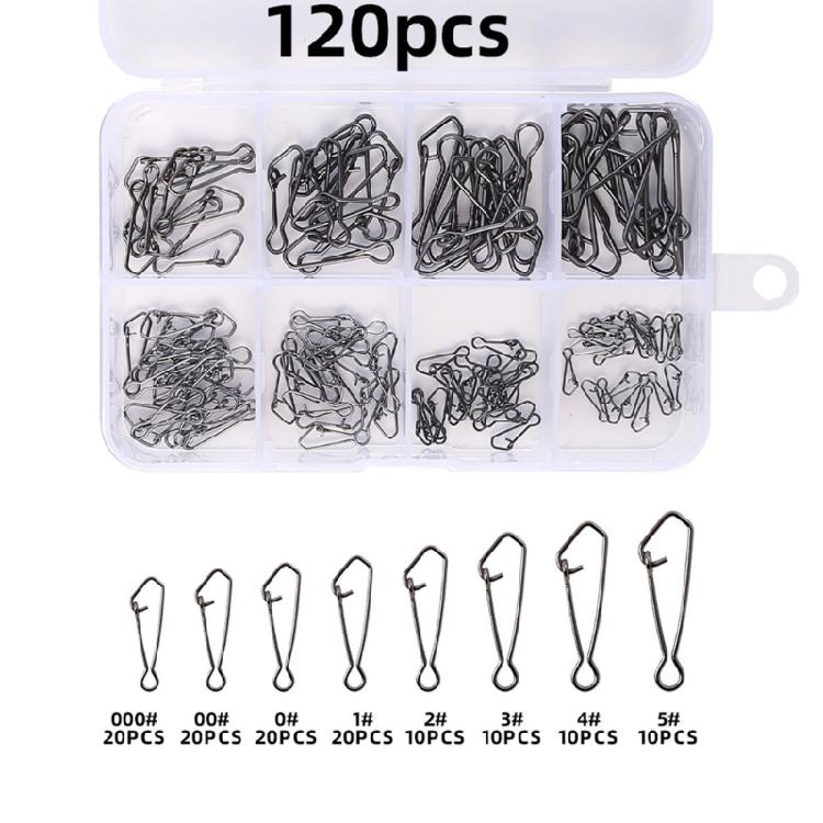 Multipurpose Fishing Connectors Swivels Compacts Stainless Steel Construction for Efficient Baits Changing