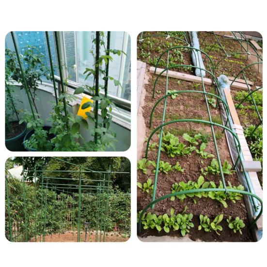 10Pcs Plant Trellis Connectors Flexible Sturdy Rust-Proof Plastic Connecting Rod Support Expandable Garden Vegetables Tomato Cage Stake Arm