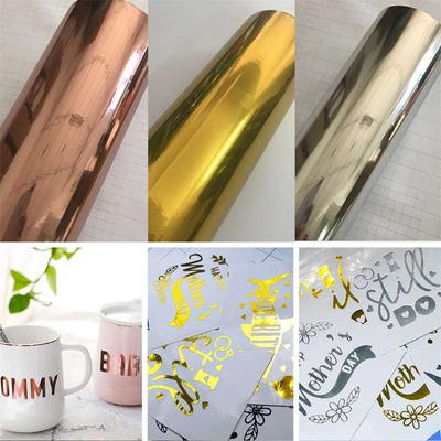 Kendinden Yapışkanlı El Sanatı Düz Renk Kendin Yap Kupa Parlak Metal Vinil Film Ev Dekorasyonu PVC Film