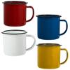 4 Pcs Retro Drinking Cup Coffe Cups Office Enamel Vintage Style Mug Metal Tea Travel