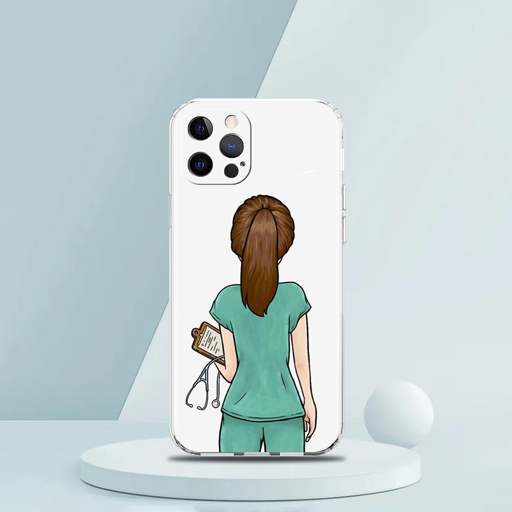 

Doctor Nurse Medical Medicine Luxury Phone Case For iPhone 16 15 14 13 12 11 Pro Max XS X XR SE 7 8 Plus Silicone Clear Cover iPhone 15 Pro