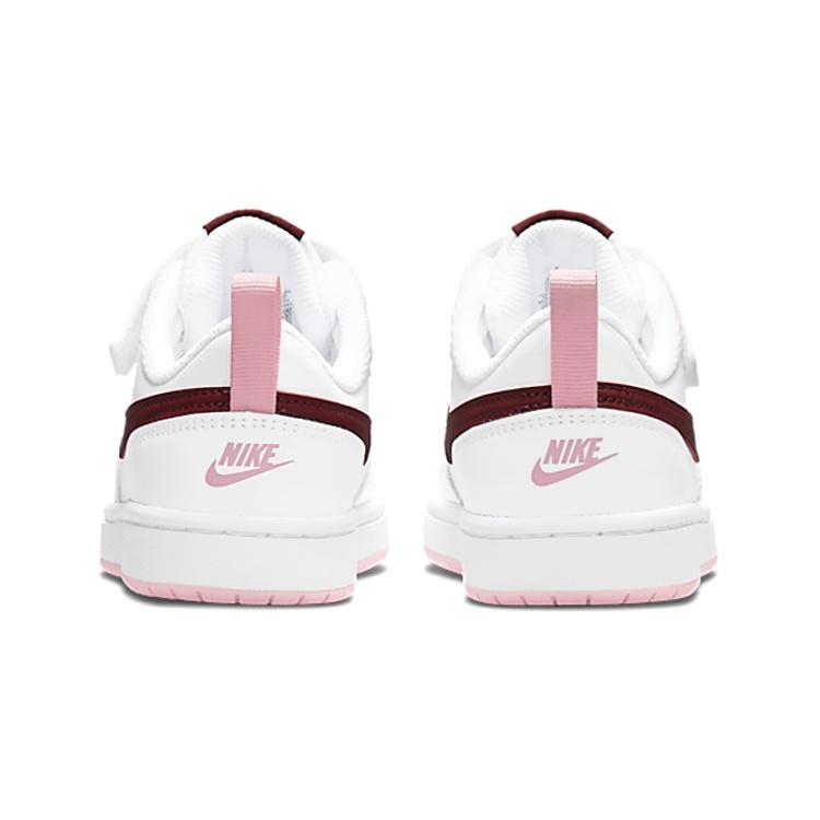 (PS) Nike Court Borough Low 2 'Weiß Dunkle Rote Bete' Kinder BQ5451-120