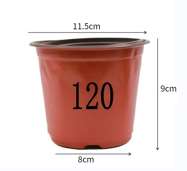 Two-Color Soft Plastic Gallon Flower Pots for Seedlings: Thick, Simple Design for Gardening and Root Control