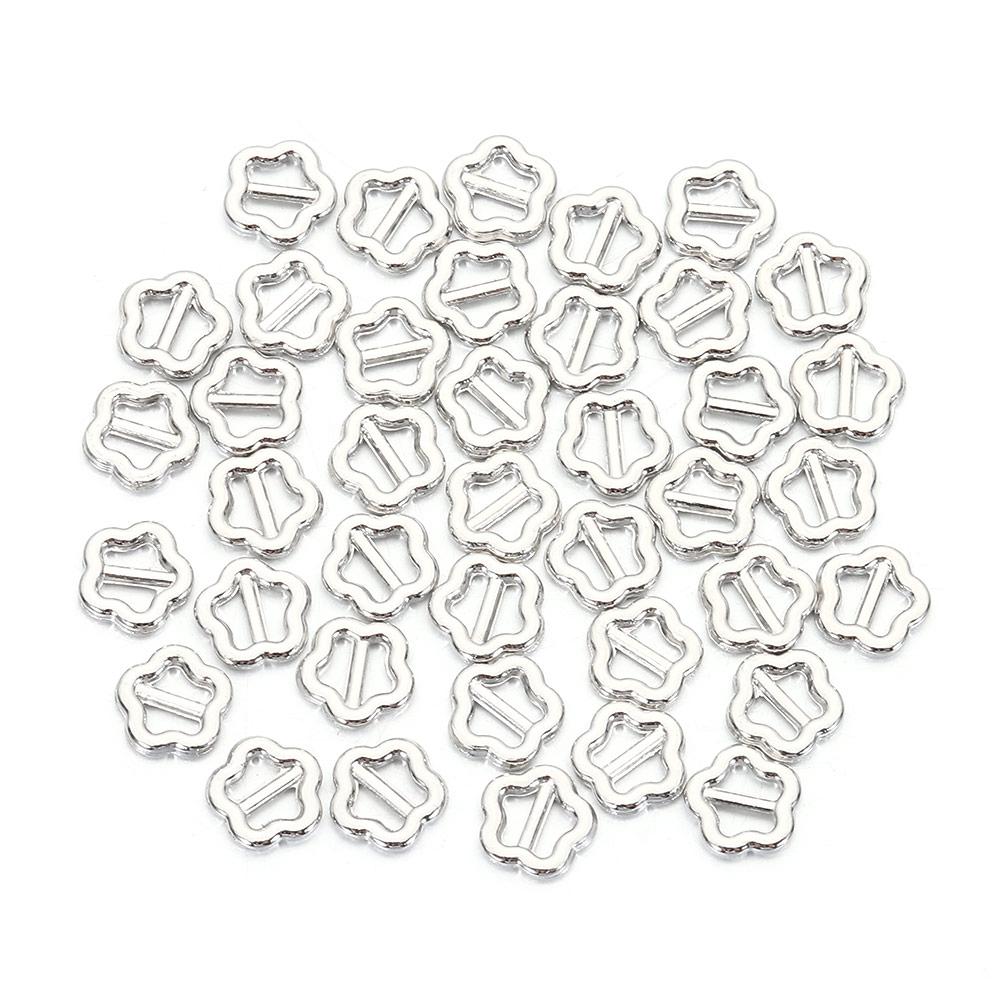 

100pcs New Newest Tri-glide Belt Buckle Mini Ultra-small Bags Buckles DIY 3mm Small Strap Buckles Buttons Shoes Accessories серебряный