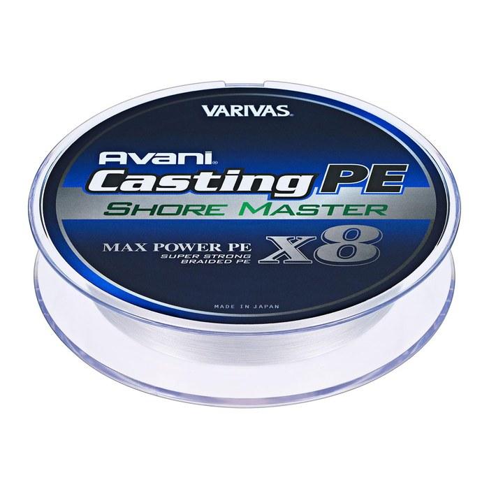 VARIVAS Avani Casting PE Max Power X8 Shore Master 200m 1.2 24.1lb (8-pack) White