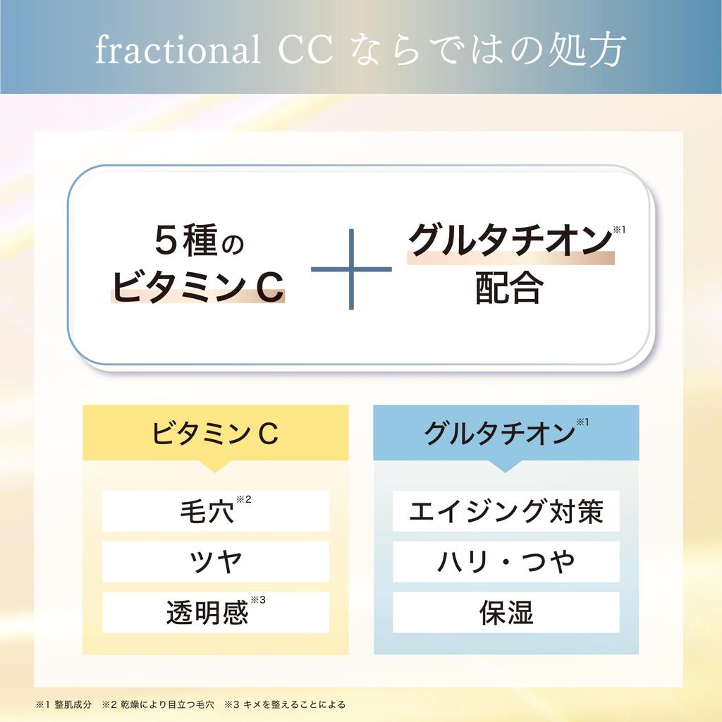 Fractional CC Needle Serum C, Made In Japan, 150,000 Needle Serum, Vitamin C, Glutathione, For Fine, Pore-Reducing Skin, 30mL