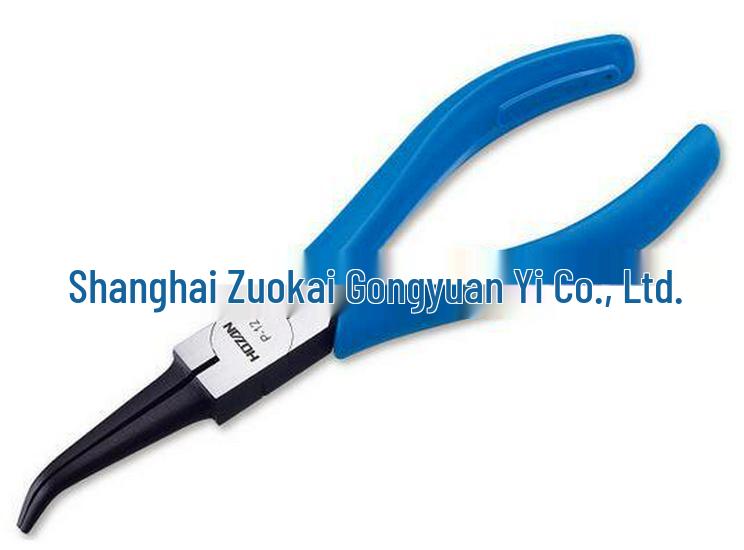 HOZAN P-12 Bent Needle-Nose Pliers for Precision in Tight Spaces HOZAN