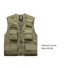 Fishing Vest Detachable Multiple Pockets Multipurpose Soft Comfortable Breathable Air Holes Jacket Multifunctional Outdoor Vest for Travel