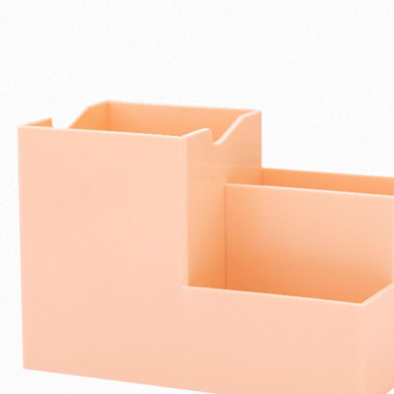 1Pc Morandi Color Simple Storage Box INS Style Student Multi-functional Desktop Stationery Pen Holder Women Cosmetic Organizer