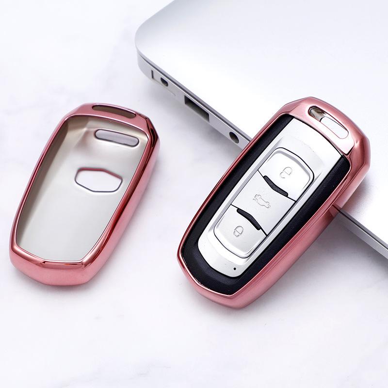 

Чехол для ключа автомобиля Geely для Emgrand GS, S1, Boyue, X3, Vision X6, King Kong X1, Borui - Полуоболочка PE Bag розовый