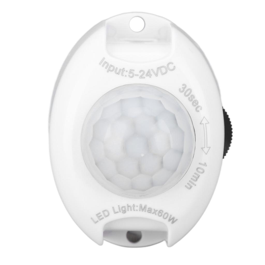 DC Plug Human Body Induction Switch Infrared Adjustable LED Light Strip Detector Switch 5‑24V 60W
