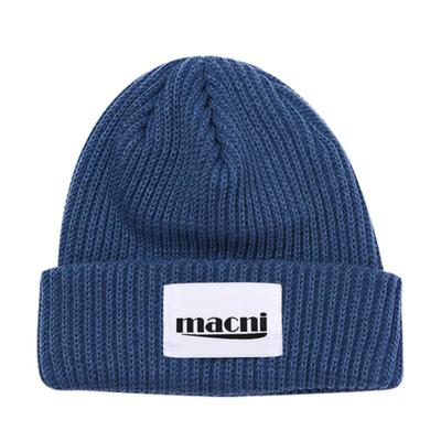 Macni HEAVY KNIT BEANIE_BLUE