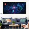 Cosmos Starry Sky Hanging Painting Space Galaxy Canvas Poster Solar System Planet Orbital Map Home Decoration Pictures for Wall