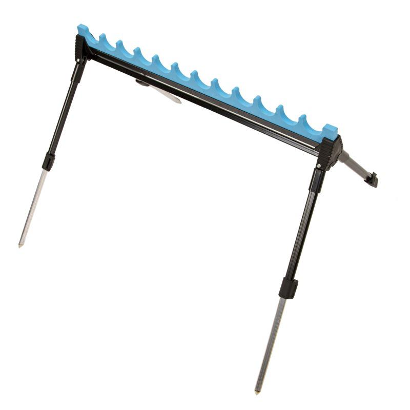 Adjustable Telescopic Zinc Alloy Fishing Rod Holder with Multi-hole Design for Outdoor and Sea Fishing