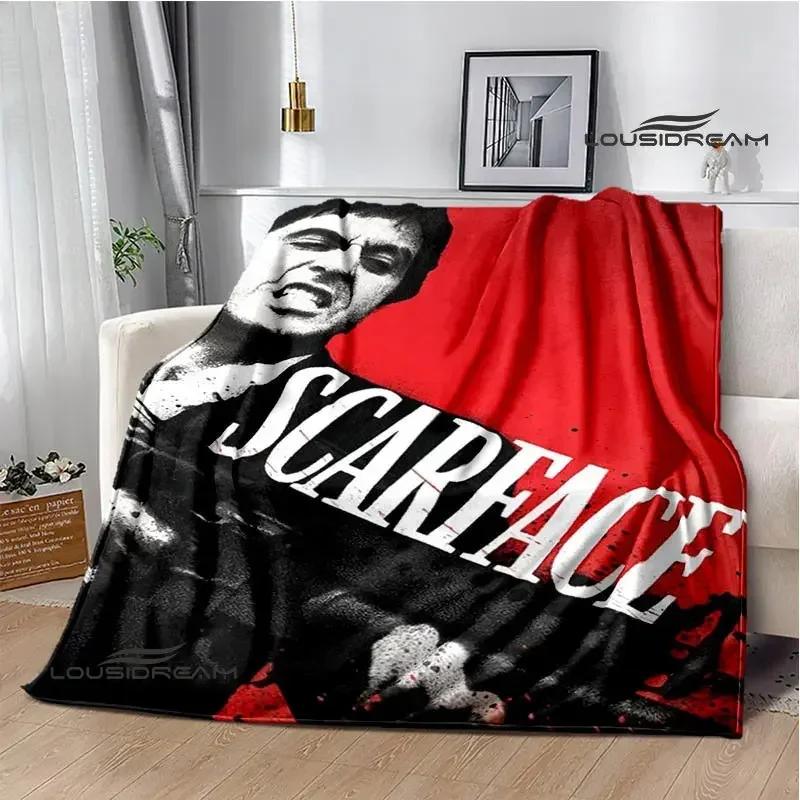 Classic movie Scarface Polyna blankets bed with a blanket to warm the beautiful blanket home travel blankets birthday gift