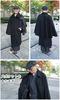 [Asakusa Kimono Market] Men's Black Wool Tombi Coat (Men's Kimono, Cold Weather Protection, Inverness, Men's Kimono, Japanese Clothing, Tombi) (M)