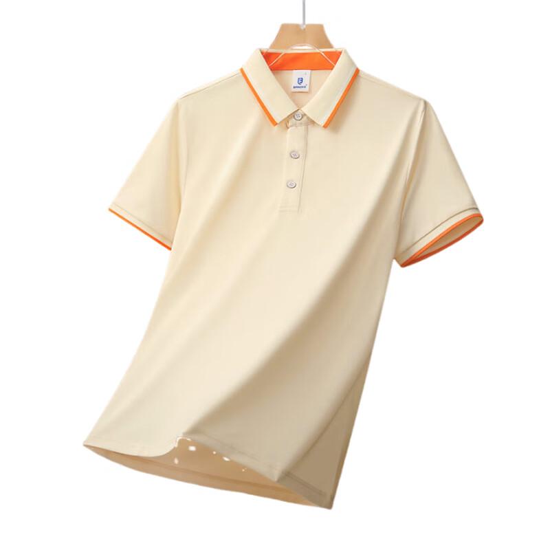 BFS6620 Silk-Cotton Short-Sleeve Polo Shirt