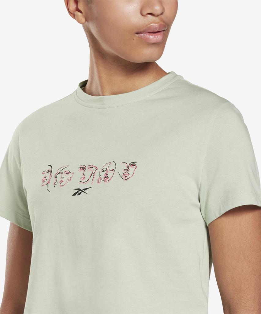 REEBOK Radicalm Q2 Printed T-Shirt - Light Green / Hc4921