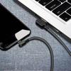 Double Angled USB C Charging Cable Fast Speed Data Sync Reinforced Braided Cord For Phones And Tablets