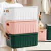 Nordic Solid Color Storage Boxes Toys Snack Clothes Socks Sundries Home Bedroom Closet Cosmetics Laundry Large Storage Basket