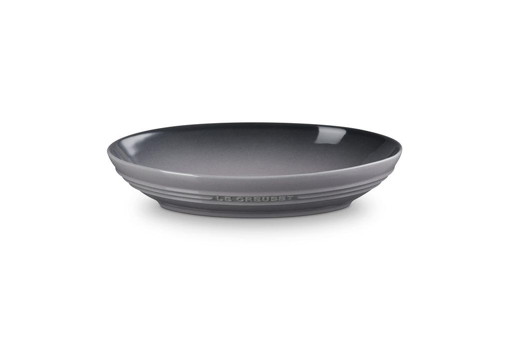 Le Creuset 23cm Oval Deep Dish, Flint, Heat and Cold Resistant, Microwave, Oven, and Dishwasher Safe, Suitable for Baking, Gratin, Curry, and Pasta