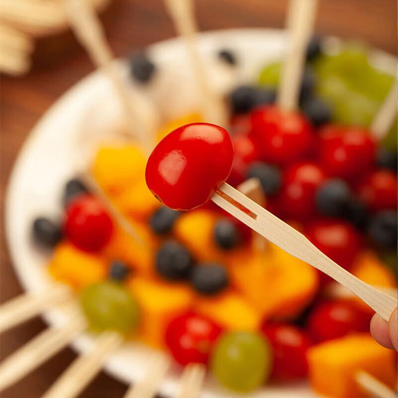 Fan Shun 9cm Bamboo Disposable Fruit Forks