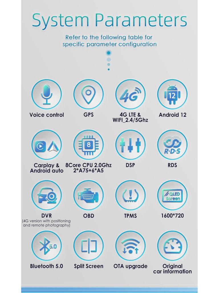 10.33-inch Android Navigation System with GPS, Bluetooth, and Wireless CarPlay for 2012-2016 Kia CEED