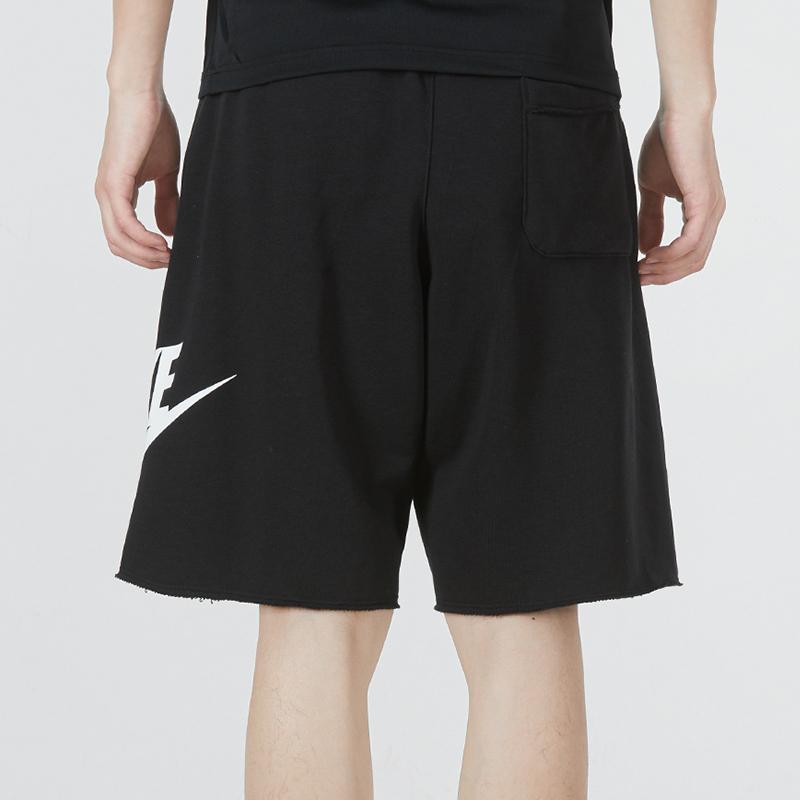 Nike Sportswear Spe Ft Alumni Knit Shorts with Large Logo and Breathability Men Shorts Black DM6818-010