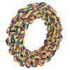 Dog Rope Ring Toy Soft Cotton Rope Corn Ring Teeth Cleaning Relieve Boredom Bite Resistant Pet Chew Ring Rope