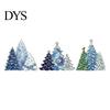 Elegant Winter Atmosphere Decor 3PCS Wooden Christmas Tree Ornaments, Stable Base Seasonal Figurines, Handcrafted Holiday Figurines Plentiful