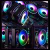 Quiet 120mm Infinitys Mirror LED PC Case Fan With AntiVibration Pad 4PIN PWM 800-1800RPM Coolers for Enhanceds Cooling