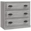 VidaXL Buffet sonoma gris 70x35,5x67,5 cm bois d'ingénierie 816230