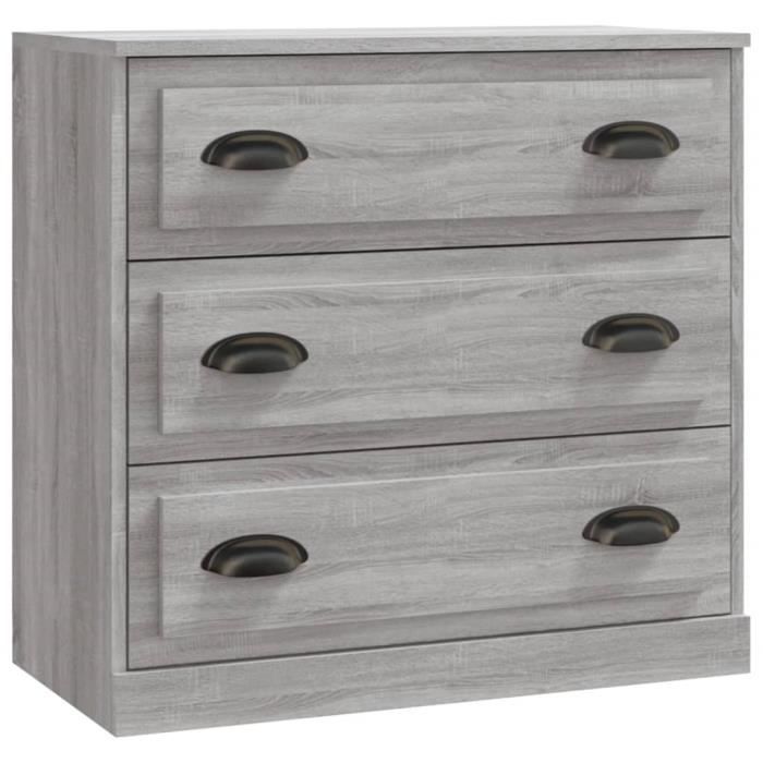 VidaXL Buffet sonoma gris 70x35,5x67,5 cm bois d'ingénierie 816230