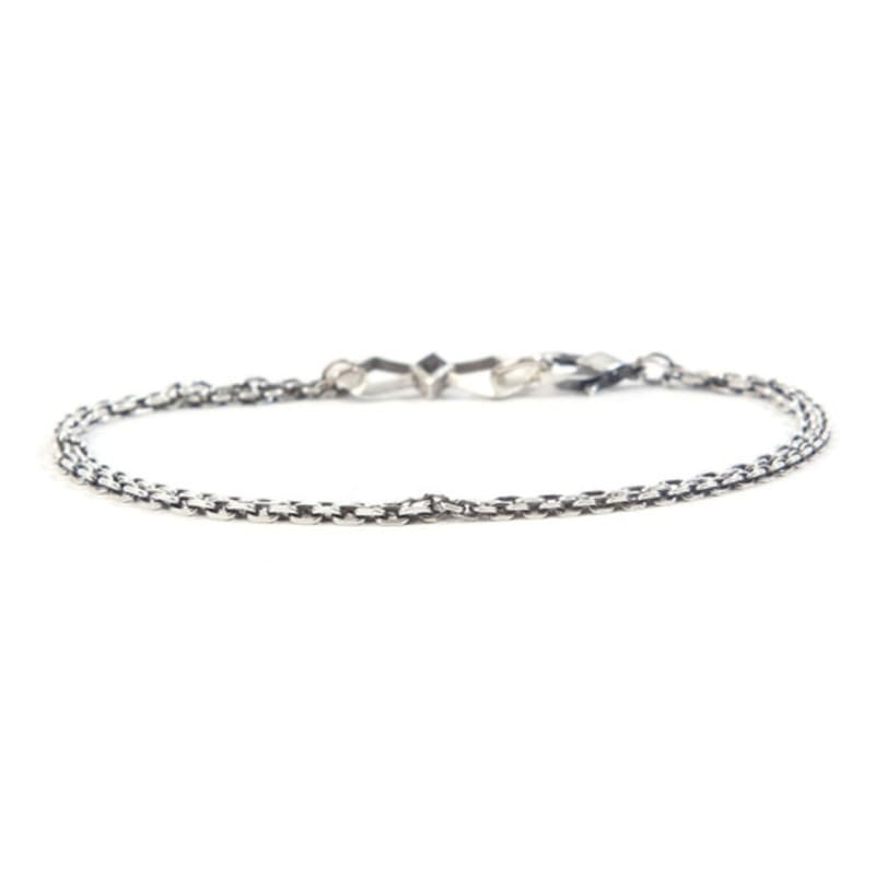 SEWNSWEN SILVER DOUBLE GEMSTONE BRACELET